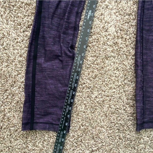 Lululemon Forme Pant Reversible Slub Denim Tender Violet Purple / Black Sz 8 - Picture 12 of 14